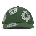 Green Cotton Wreath Fitted Cap
