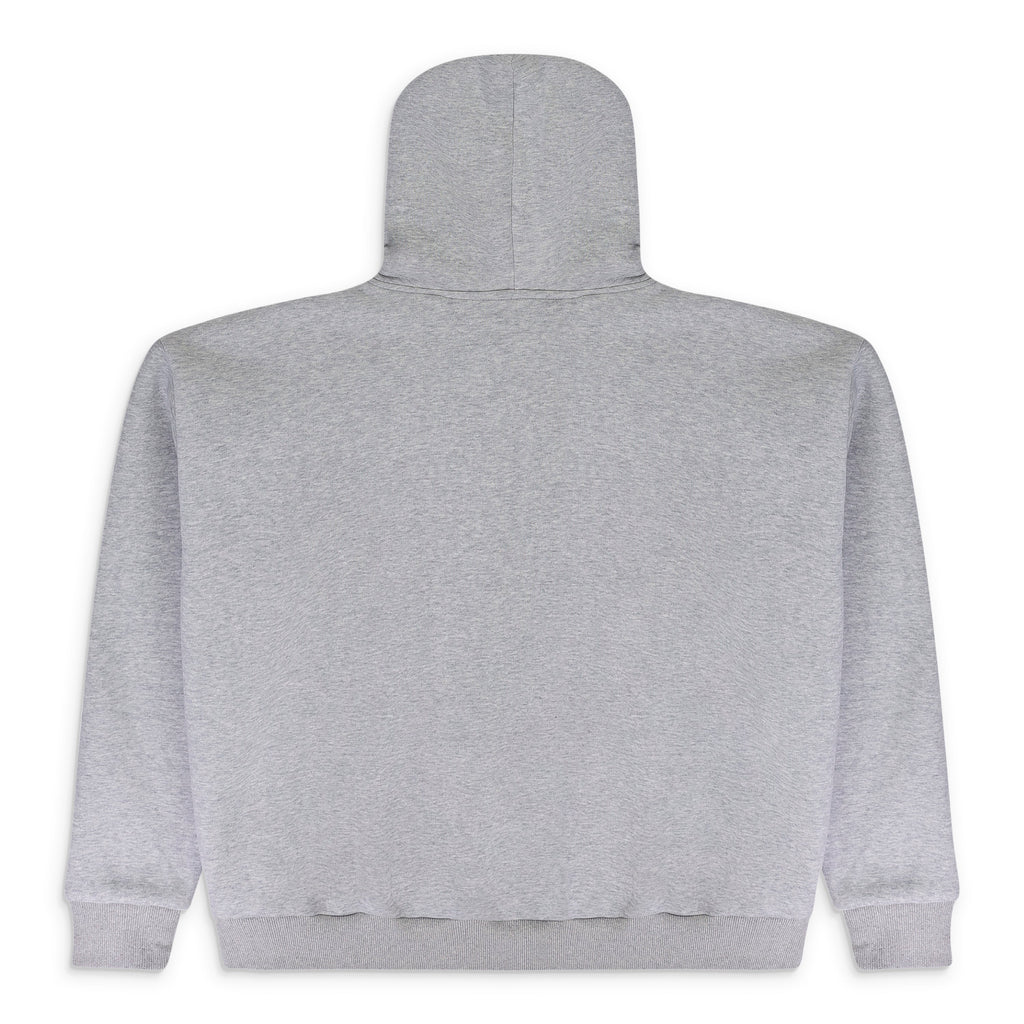 MULTI TAG ZIP GREY HOODIE
