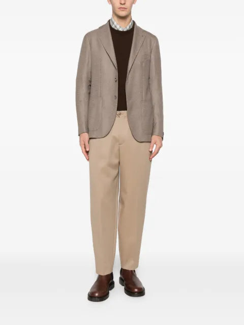 Tagliatore textured patch pocket jacket