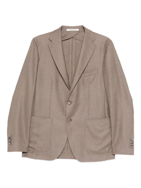 Tagliatore textured patch pocket jacket