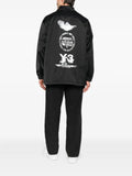 Y-3 logo-print shirt jacket