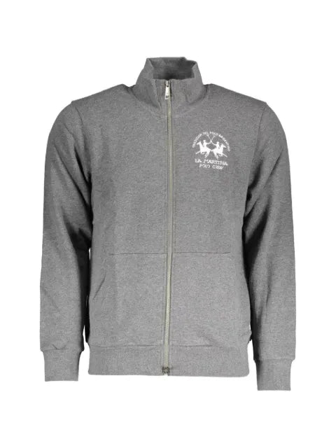 La Martina logo-embroidered zip-fastening sweatshirt
