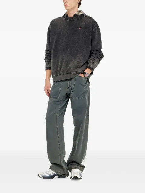 Diesel cotton sweatshirt with faded effect