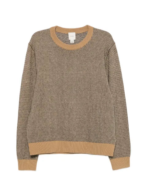 Calvin Klein micro-patterned crew-neck sweater