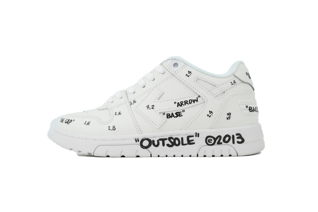 Off White Out of Office OOO Sneakers White Black OMIA189F25LEA0070110